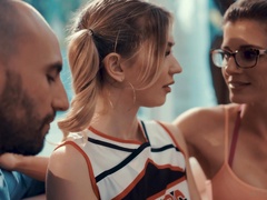 Sexy babe Mackenzie Moss just doesn't mind fucking mad during threesome