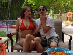 Awesome home party is turned into wild lesbian intercourse for orgasm