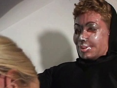 Boogey man fucks nice boobs blonde babysitter in bed