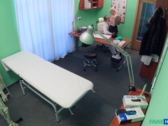 Hidden cam sex with a blonde busty wife and her doctor
