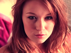 Redhead is sexy in the sunlight