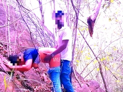 Risky Quick Public Sex In Jangal With Big Tits Girlfriend