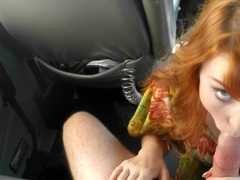 Hot, red haired babe got fucked