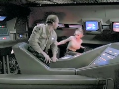 Galaxy Of Terror All Scenes of the Lady who was attacked by Giant Worm