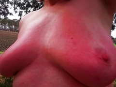 Show me your tits in public for slapping