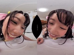 POV VR fetish Blowjob by young Japanese schoolgirl