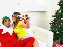 Christmas surprise form the busty natural MILF