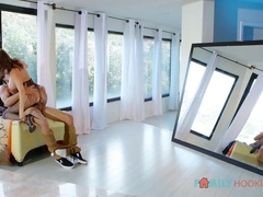 Supah warm cougar in a ebony, fishnet costume, Alexis Fawx had lovemaking with her step- sonny