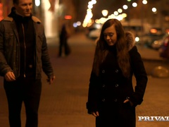 Romantic girl Katarina Muti fucks her BF after a winter walk