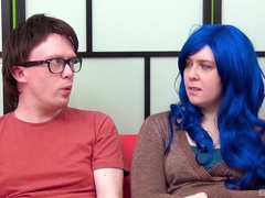 Lad sticks his big dick in both these sluts asses