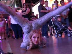 A Flexible Line On Freemont Street - Watch4Fetish