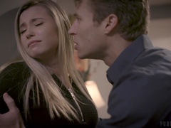 Blonde Carolina Sweets enjoys passionate sex with sister's husband