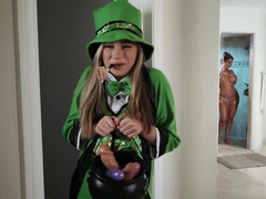 Cute leprecon gets caught stealing sex toys