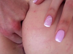 Amazing young blonde is getting penetrated with a strong dick