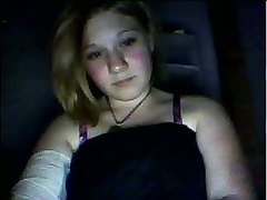 Captivating 20 YO busty diva satisfies her clam with fingers