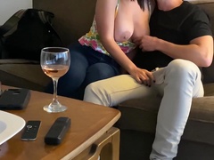 Romantic date and sex with busty teen girl