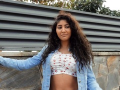 Outdoors quickie with busty babe Venus Afrodita who loves riding