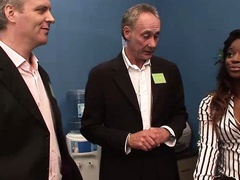 Jasmine and Romana fuck at the interview