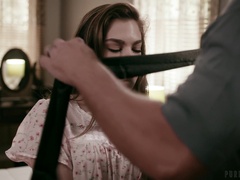 Whorish chick Alexis Fawx is surprised with really kinky threesome