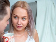 Playful blonde with huge bottom Bernie Svintis rammed by a long boner