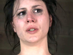 Cuddly Russian cutie gets her jugs pinned with pegs