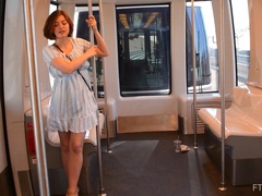 Solo chick Aria likes nothing more than licking her hard nipples