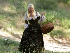 Medieval hottie Shayla La Veaux banged well outdoors