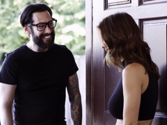 Busty MILF dazzles son's best friend with real sex