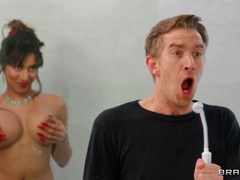 Bitch needs young man's wood to work her G spot in charming ways