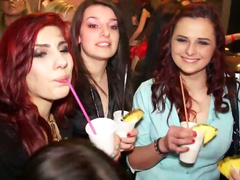 Halloween party turns into a hot group fuck with busty slutty nymphos